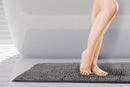 Noodle Soft Touch Non-Slip Bathroom Rug in Graphite