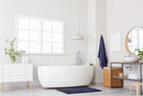 Noodle Soft Touch Non-Slip Bathroom Rug in Navy