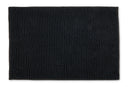 Noodle Soft Touch Non-Slip Bathroom Rug in Black