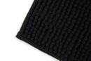 Noodle Soft Touch Non-Slip Bathroom Rug in Black