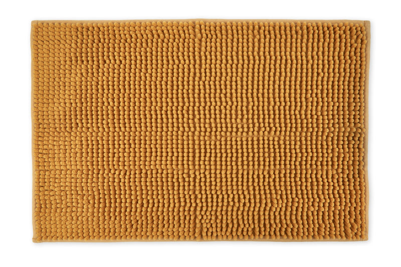 Noodle Soft Touch Non-Slip Bathroom Rug in Ochre