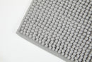 Noodle Soft Touch Non-Slip Bathroom Rug in Silver