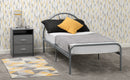NOVA 3' SINGLE BED - SILVER