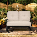 3 Person Patio Glider Chair with Cushions
