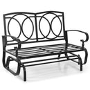 3 Person Patio Glider Chair with Cushions