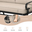 3 Person Patio Glider Chair with Cushions