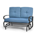 2 Person Patio Glider Chair with Cushions