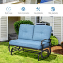 2 Person Patio Glider Chair with Cushions