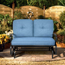 2 Person Patio Glider Chair with Cushions