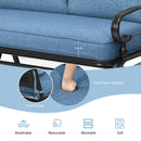 2 Person Patio Glider Chair with Cushions