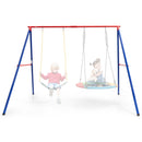Large Metal Swing Stand with Heavy Duty A-Frame-Red
