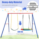 Large Metal Swing Stand with Heavy Duty A-Frame-Red