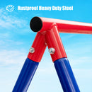 Large Metal Swing Stand with Heavy Duty A-Frame-Red