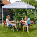 3m X 3m Pop Up Gazebo With Adjustable Height And Double Vented Roof-White