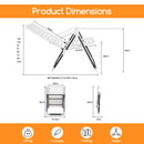 Adjustable Reclining Folding Chair with 7-Level Backrest