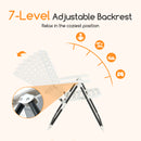 Adjustable Reclining Folding Chair with 7-Level Backrest