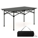 Aluminum Camping Table For 4-6 People-Black