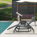 Outdoor Chaise Lounge Glider Chair