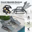 Outdoor Chaise Lounge Glider Chair