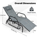 Outdoor Chaise Lounge Glider Chair
