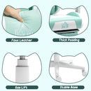 HOMCOM Gaming Chair with Footrest, Reclining Computer Chair, Light Blue