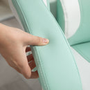 HOMCOM Gaming Chair with Footrest, Reclining Computer Chair, Light Blue