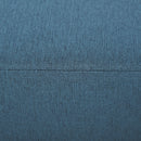 HOMCOM Chic Linen Fabric Grey Footstool Ottoman Cube With 4 Plastic Legs