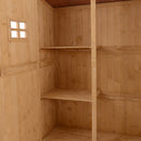 Outsunny wooden Tool Shed - Natural