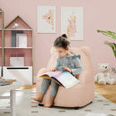 AIYAPLAY Kids Armchair, Bear Shaped Toddler Chair For Bedroom - Pink/Khaki