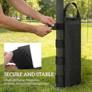 Outsunny 8 Pack Gazebo Sand Weights Bags, 40 Kg Heavy Duty Sandbags, Black