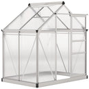 Outsunny Walk-In Polycarbonate Greenhouse Plant Grow Galvanied Aluminium