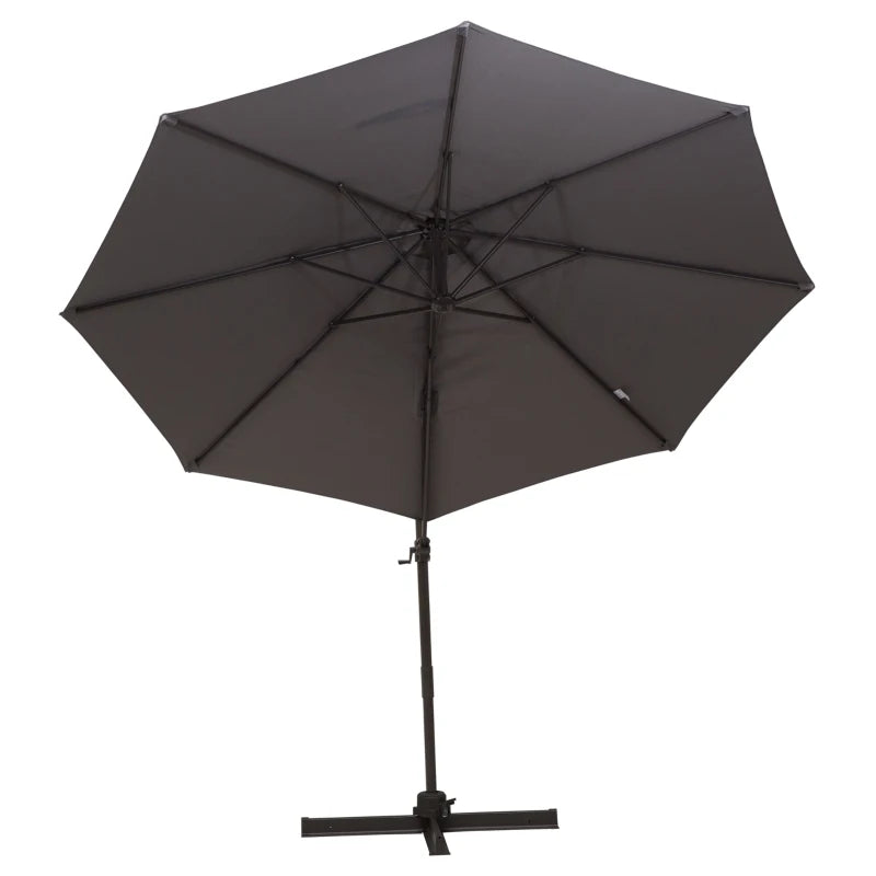 Outsunny Cantilever Banana Parasol 4m - Grey