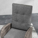 Outsunny 3 Pieces Rattan Bistro Set with Cushions for Outdoor, Brown