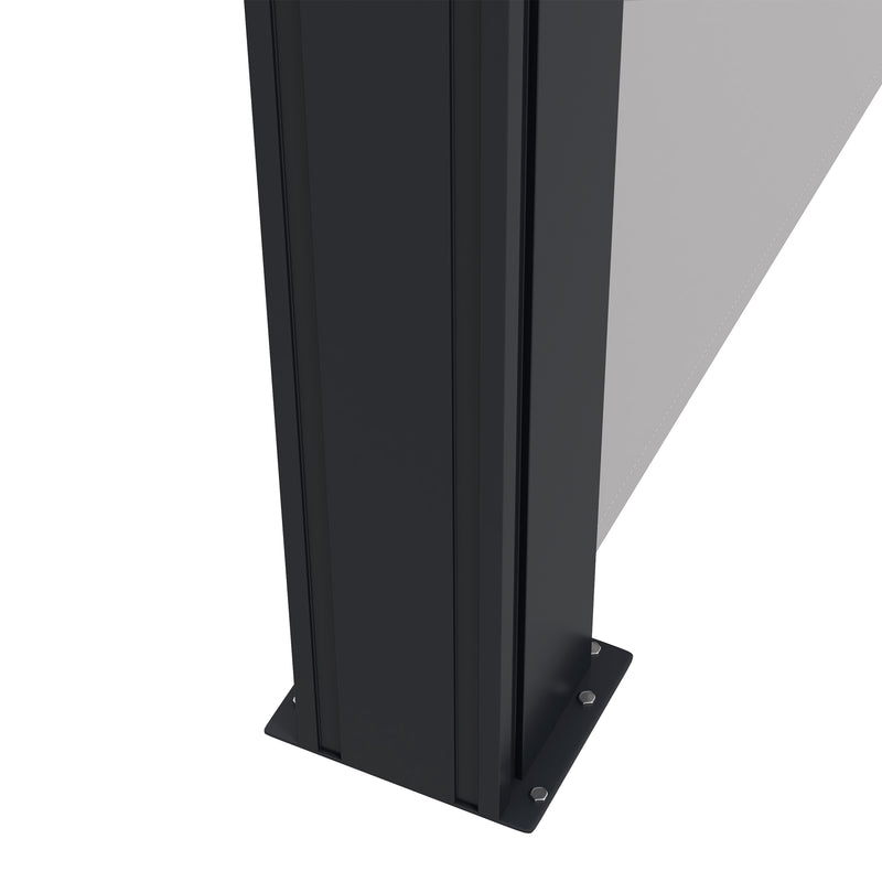 Outsunny Side Awning Retractable, Privacy Screen, 400x160cm
