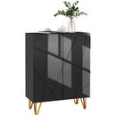 HOMCOM Shoe Storage Cabinet With Soft-Close Hinges And Adjust Shelves