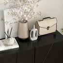 HOMCOM Shoe Storage Cabinet With Soft-Close Hinges And Adjust Shelves