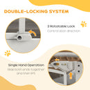Pressure Fit Safety Gate w/ Auto Closing Door, for Small Medium Dogs, 74-100cm
