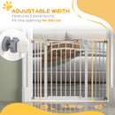 Pressure Fit Safety Gate w/ Auto Closing Door, for Small Medium Dogs, 74-100cm