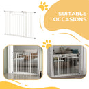 Pressure Fit Safety Gate w/ Auto Closing Door, for Small Medium Dogs, 74-100cm