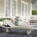Outsunny PE Rattan Sun Lounger with 4-Level Adjustable Backrest