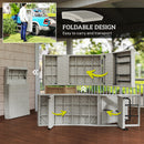 Outsunny PE Rattan Sun Lounger with 4-Level Adjustable Backrest