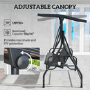 Outsunny 3 Seater Garden Swing Seat Bed, Convertible Swing Chair