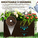 Outsunny Wooden Planter with Trellis and Drainage Holes