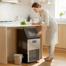 HOMCOM Freestanding Ice Machine With 45kg/24H Capacity, Commercial Ice Maker