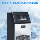 HOMCOM Freestanding Ice Machine With 45kg/24H Capacity, Commercial Ice Maker