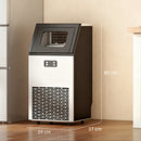 HOMCOM Freestanding Ice Machine With 45kg/24H Capacity, Commercial Ice Maker