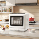 HOMCOM Countertop Dishwasher With Dual Water Supply And 6 Programs, White