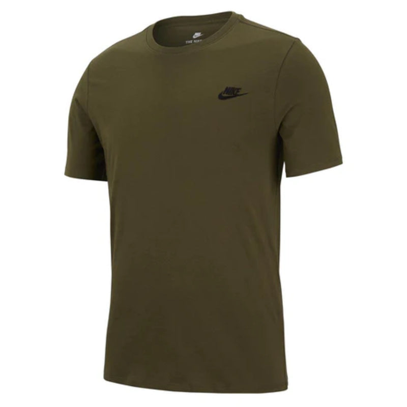 Nike  Sports Club Tee T Shirt  - Khaki Green