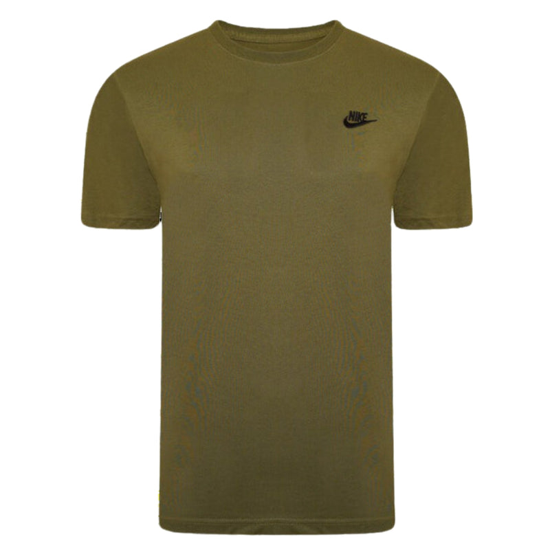 Nike  Sports Club Tee T Shirt  - Khaki Green