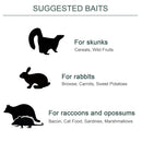 PawHut Two-Door Live Cage, Trap for Small Animal, Easy Setup - Dark Green